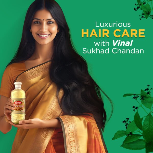 Vinal Sukhad Chandan Hair Oil (500 ml) - Image 2